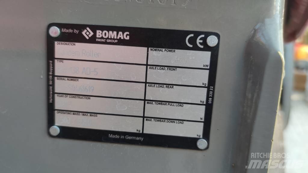 Bomag BW 138 AD Autres rouleaux