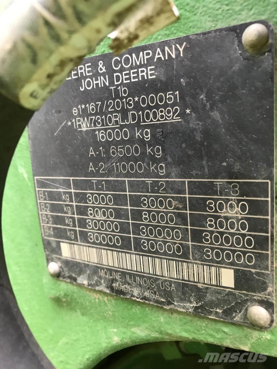 John Deere 7310R Tracteur