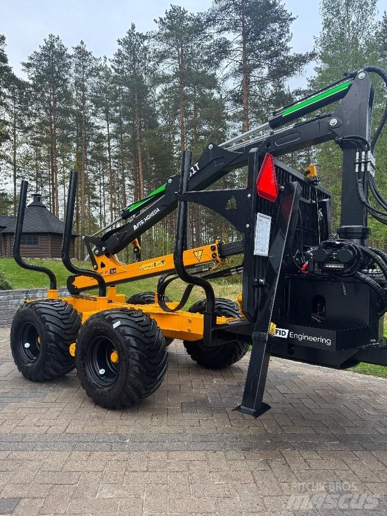 FTG Moheda M121 Remorque forestière avec grue