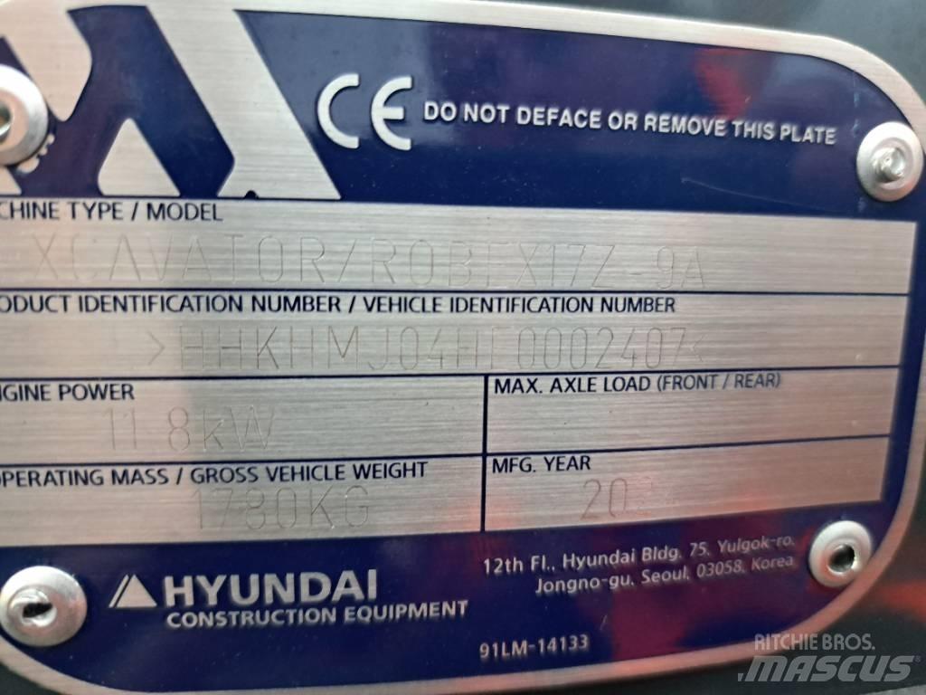 Hyundai R17Z-9AK Mini pelle < 7t