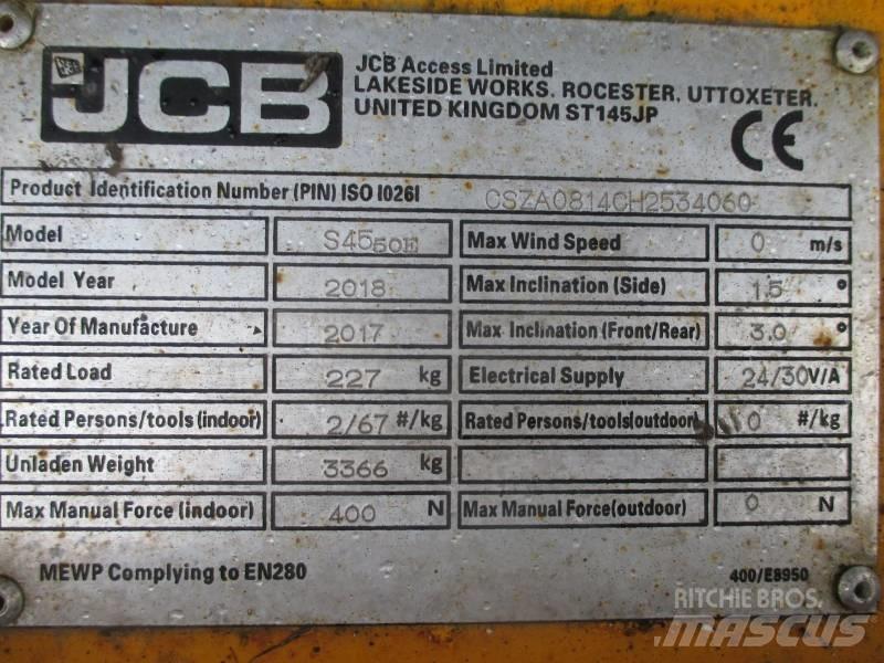 JCB S4550E Nacelle ciseaux