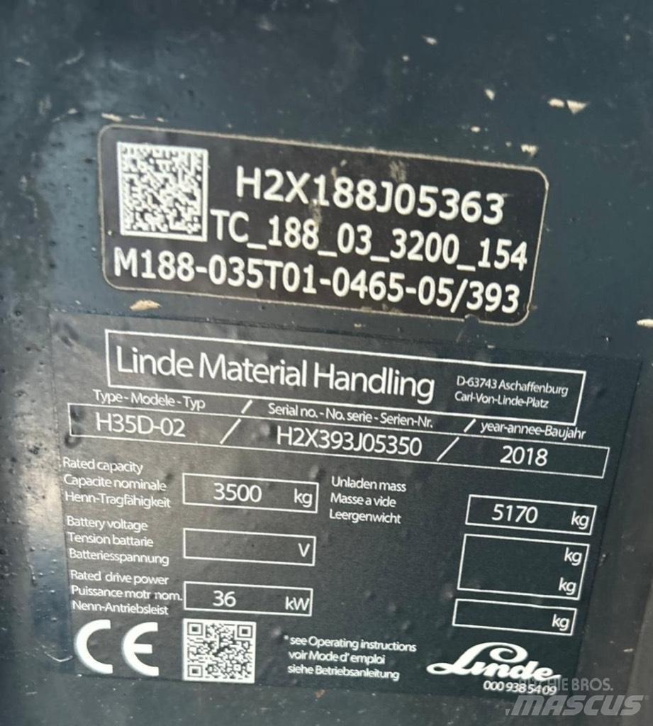 Linde H35D-02 EVO Chariots diesel