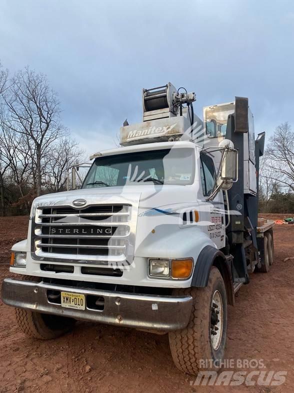 Manitex 124SX Camion plateau ridelle avec grue