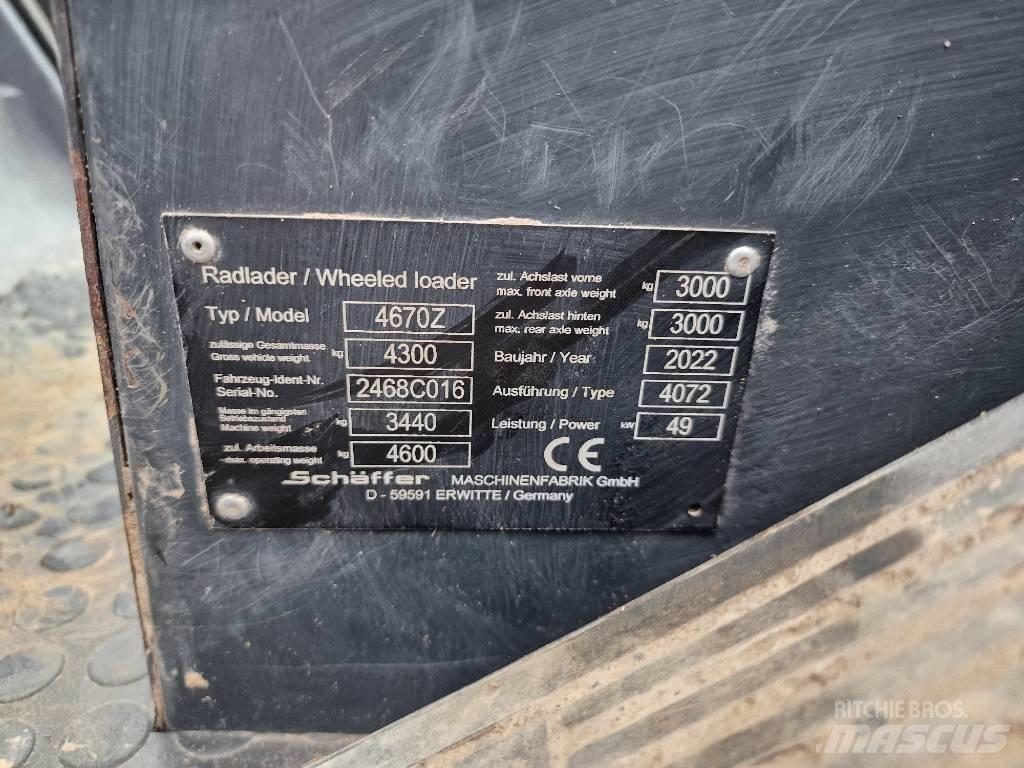 Schäffer 4670Z Chargeuse sur pneus