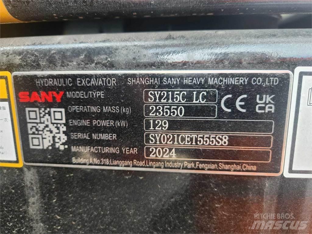 Sany SY215C Pelle sur chenilles