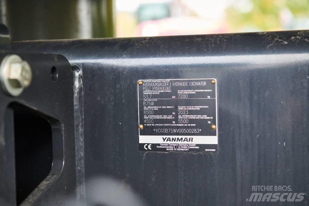 Yanmar B 75 W Pelle sur pneus