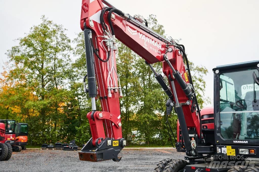 Yanmar B 75 W Pelle sur pneus