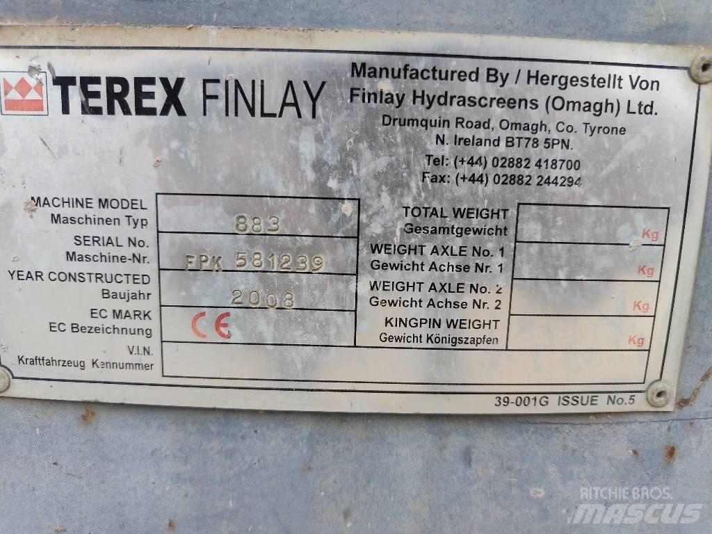 Terex Finlay 883 Cribles mobile