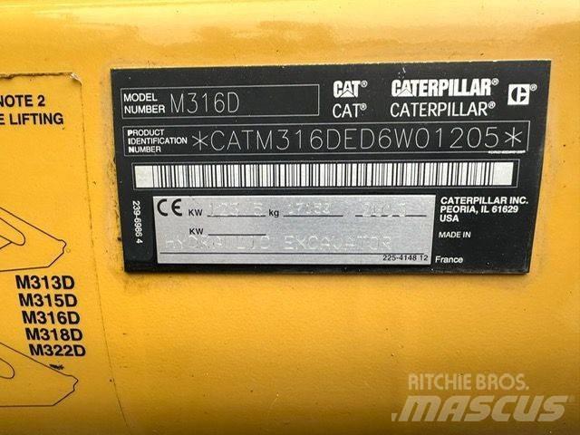 CAT CAT M316D Pelle sur pneus