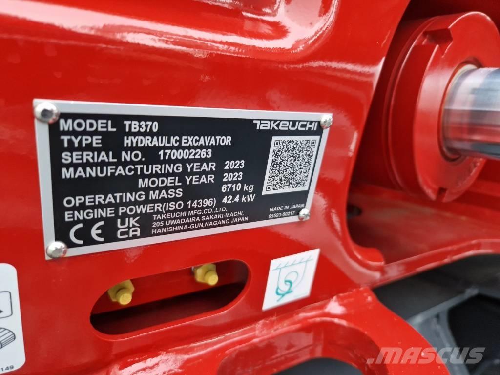 Takeuchi TB370 Mini pelle < 7t