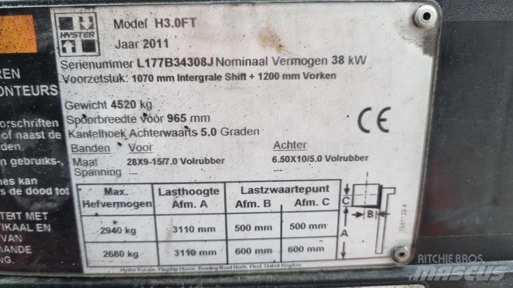 Hyster H 3.00 FT Chariots GPL
