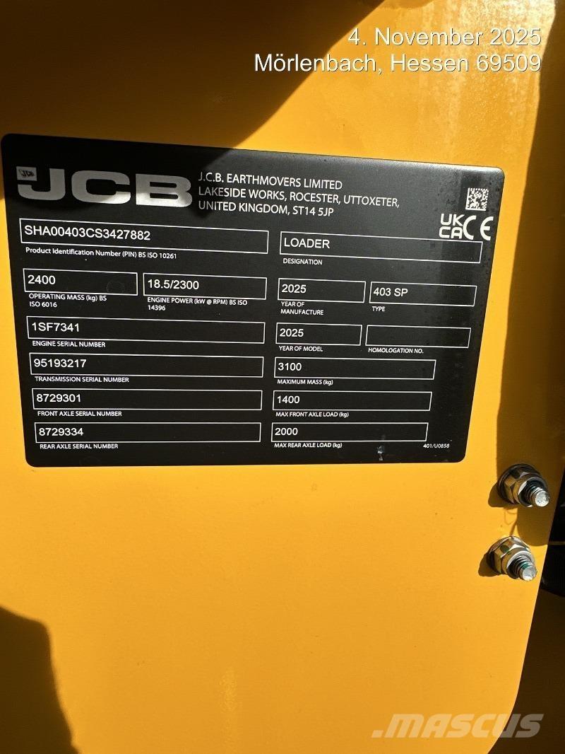 JCB 403 Chargeuse sur pneus