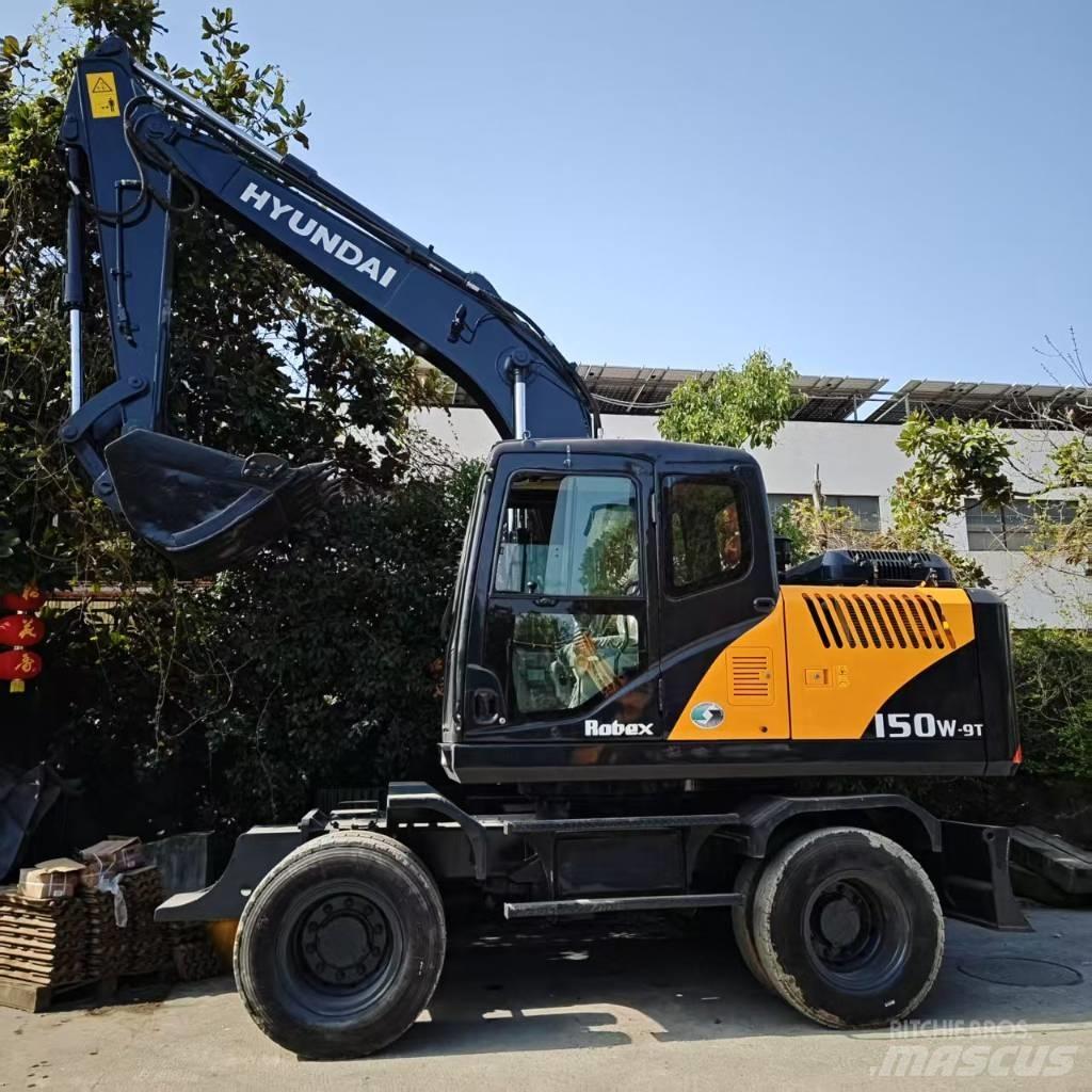 Hyundai r150w-9 Pelle sur pneus