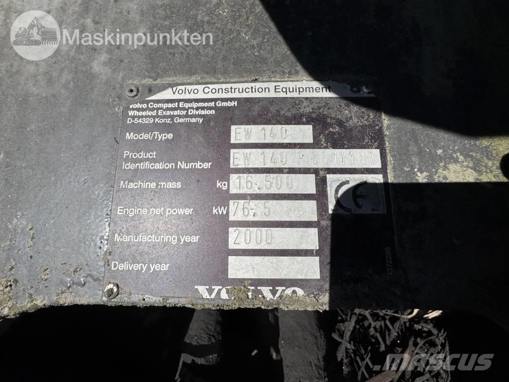 Volvo EW 140 B Pelle sur pneus