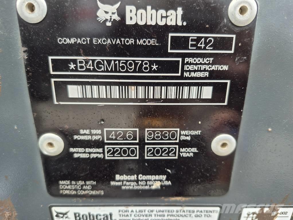 Bobcat E 42 Mini pelle < 7t
