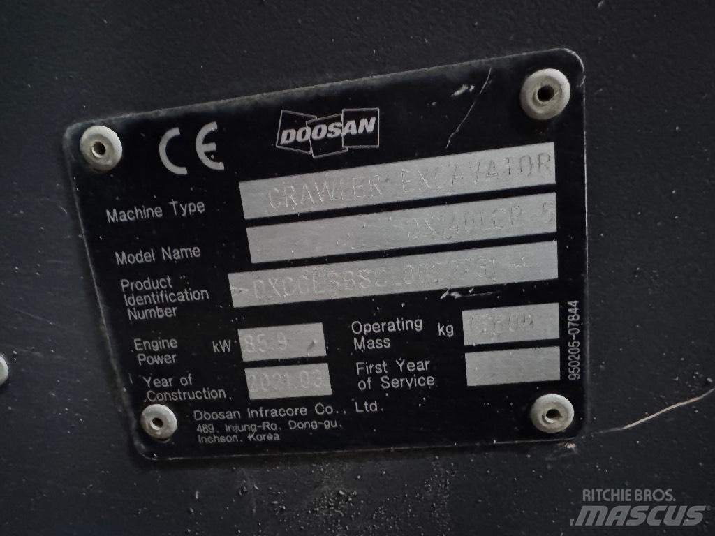 Doosan DX 140 LCR-5 Pelle sur chenilles