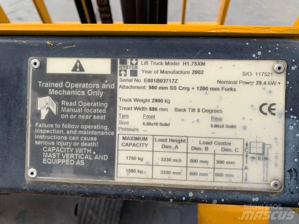Hyster H 1.75 XM Chariots GPL