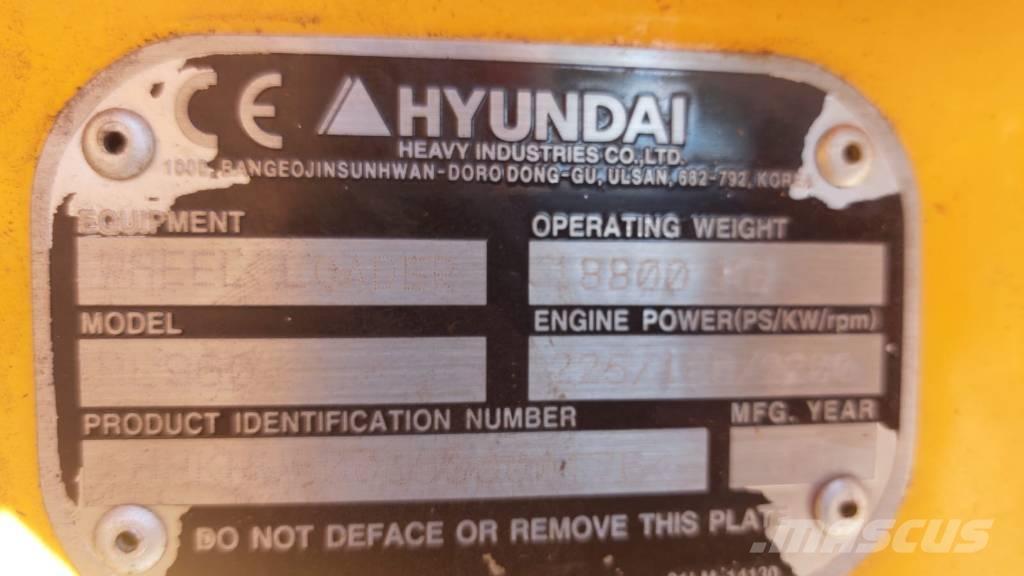 Hyundai HL 960 Chargeuse sur pneus