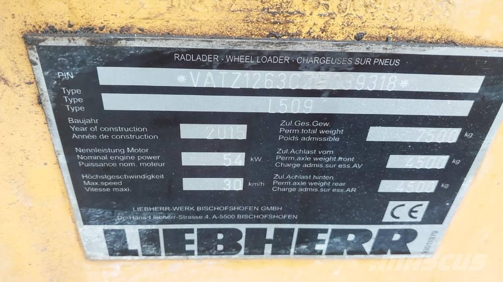 Liebherr L 509 Chargeuse sur pneus