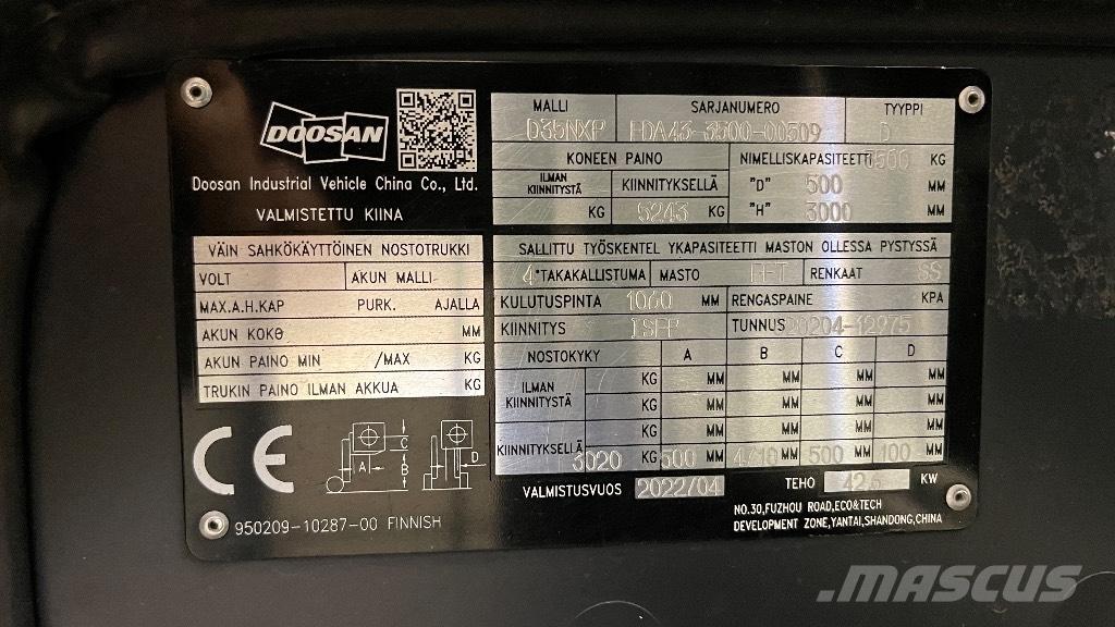 Doosan D35NXP Chariots diesel