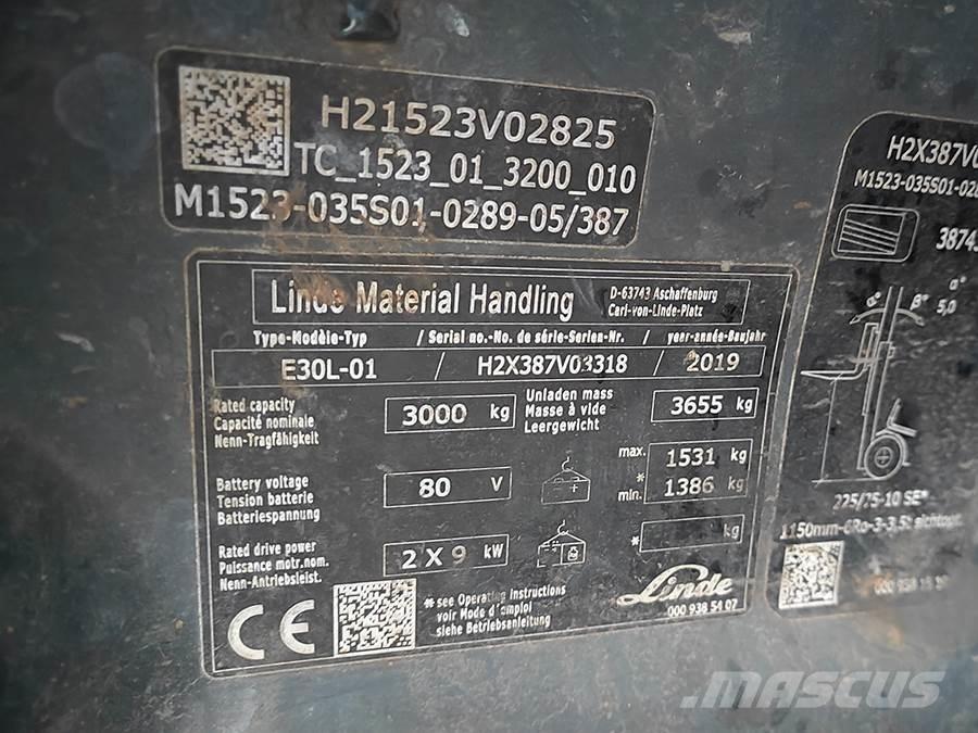 Linde E30L-01 Chariots élévateurs électriques