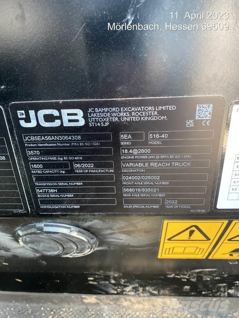 JCB 516-40 Chariot télescopique