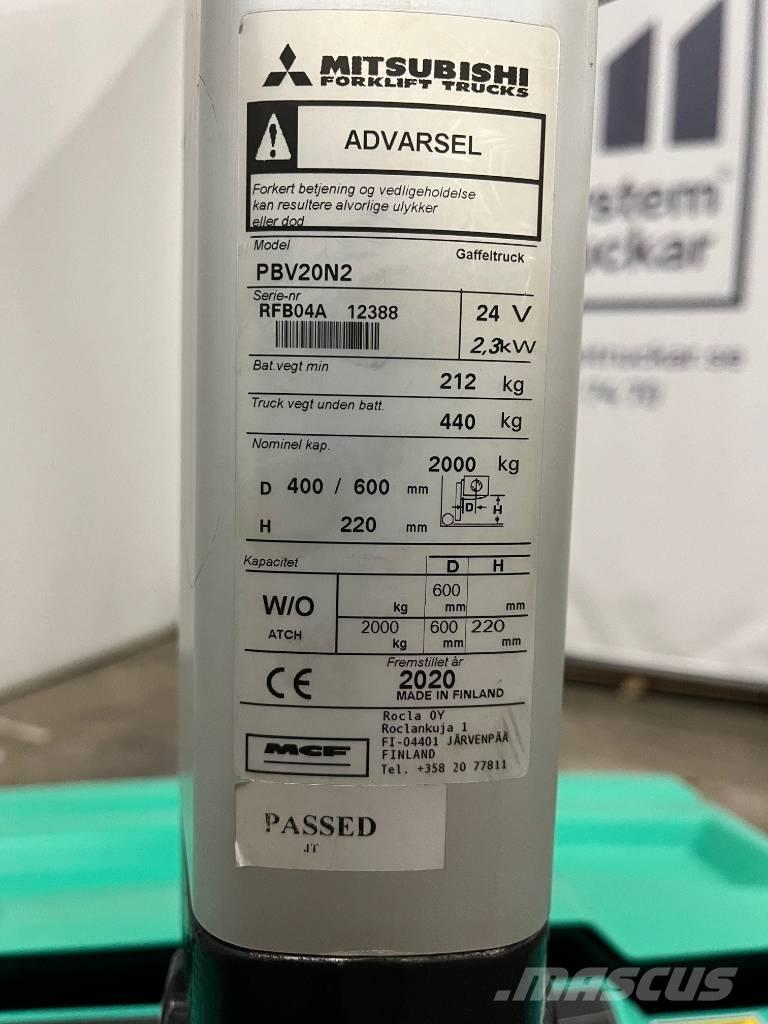 Mitsubishi PBV20N2 Gerbeur accompagnant