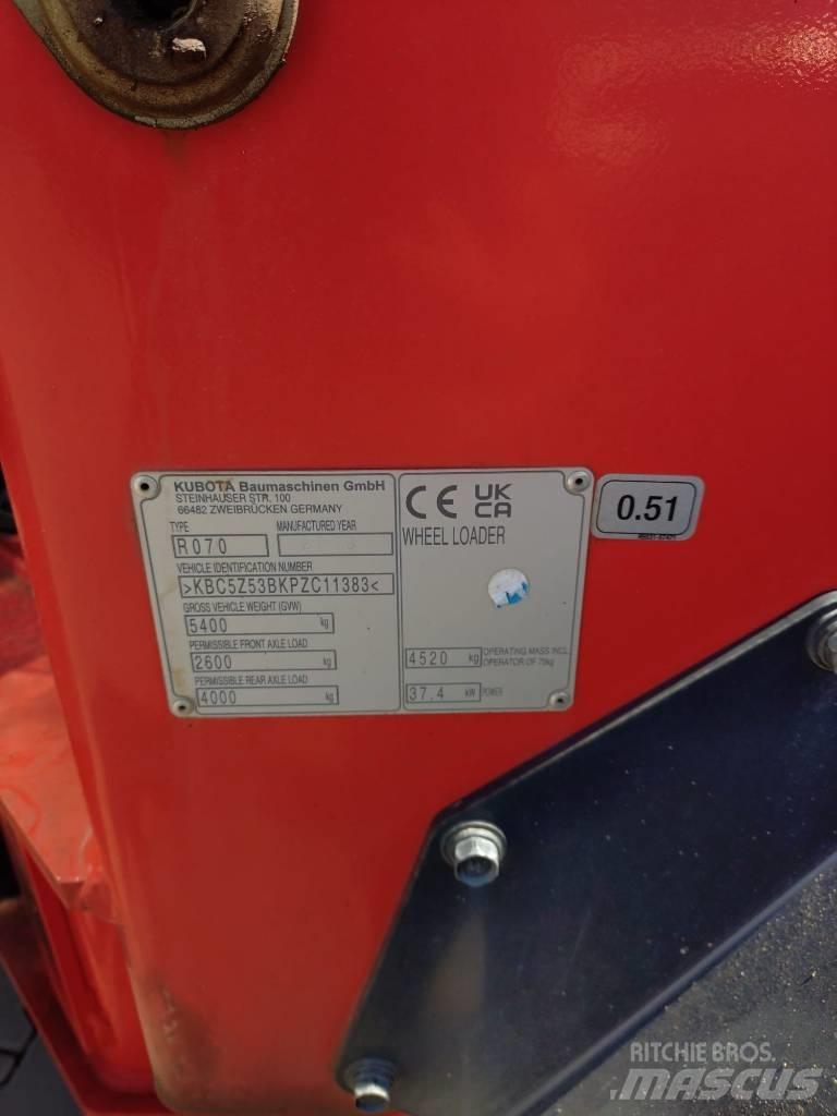 Kubota R 070 Chargeuse sur pneus