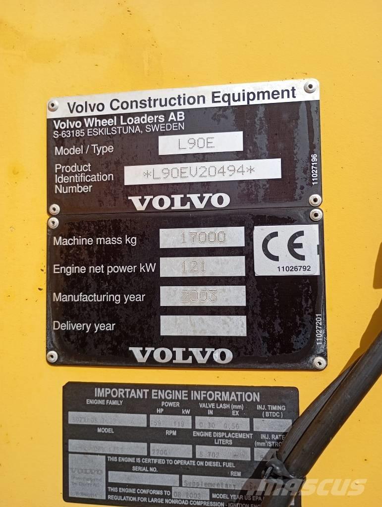 Volvo Radlader L90E Chargeuse sur pneus