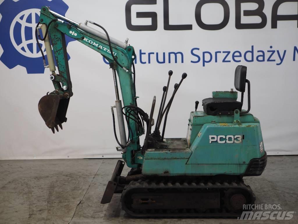 Komatsu PC03-1 Mini pelle < 7t