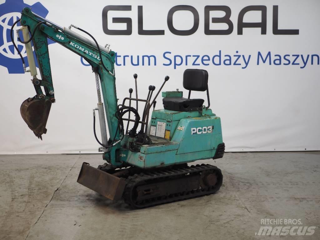 Komatsu PC03-1 Mini pelle < 7t