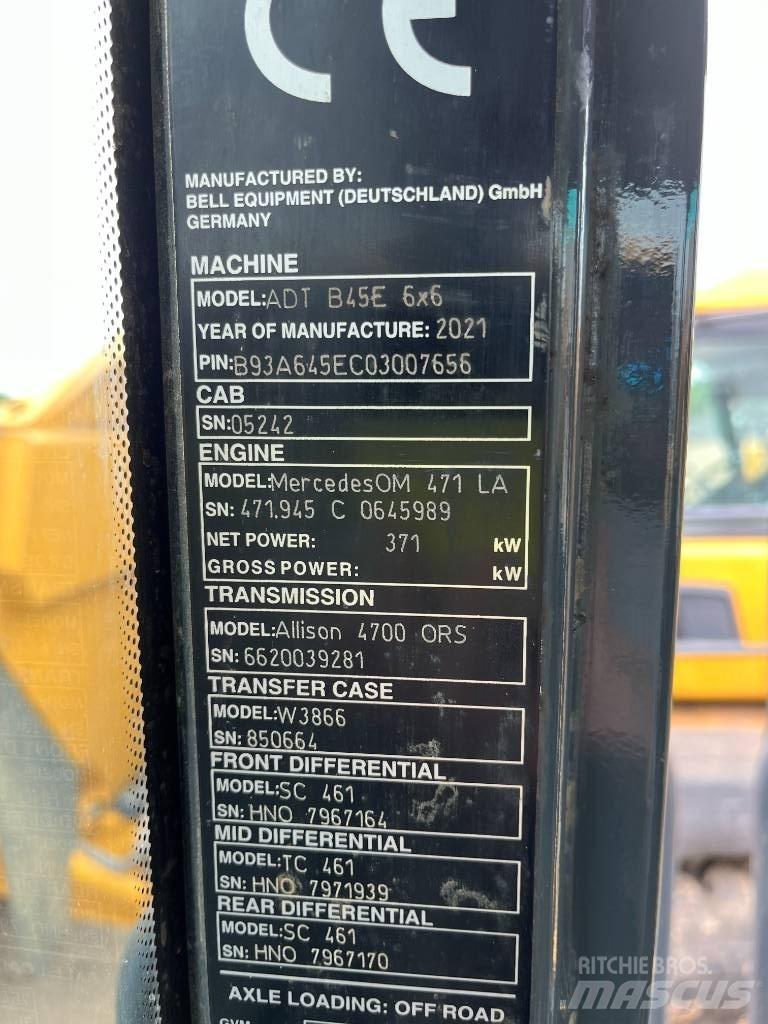Bell B45E Tombereau articulé
