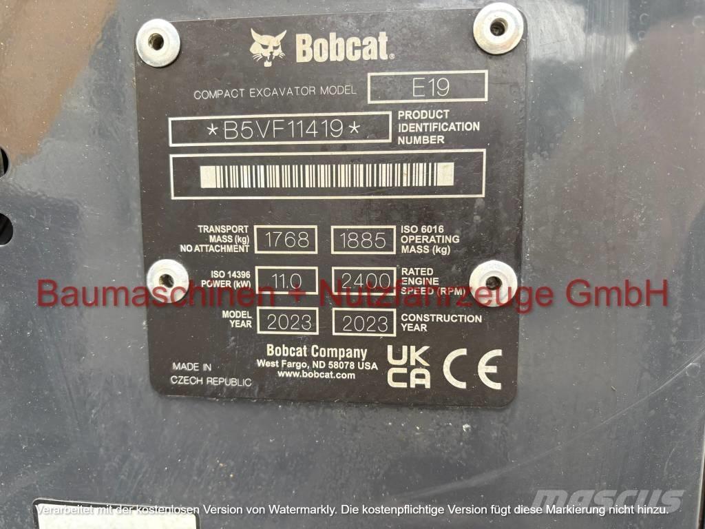 Bobcat E 19 Mini pelle < 7t