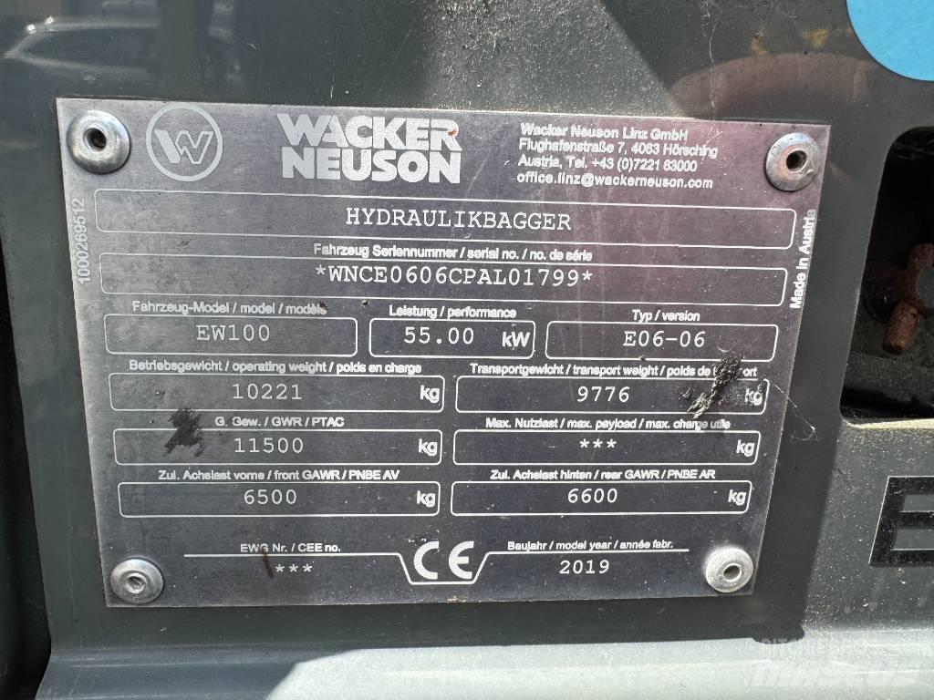 Wacker Neuson EW100 Pelle sur pneus
