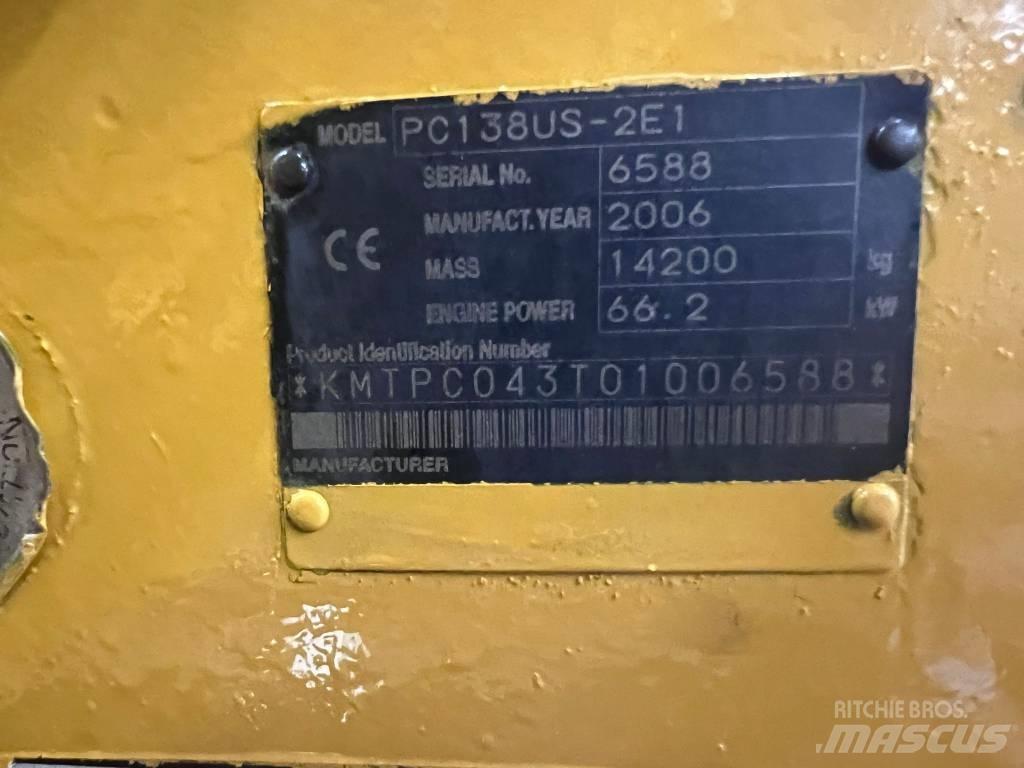 Komatsu PC 138 US Pelle sur chenilles