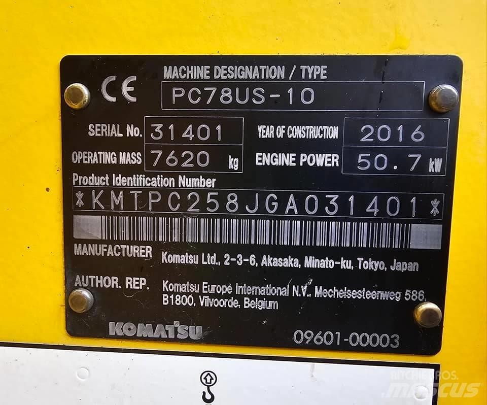 Komatsu pc78us-10 Mini pelle < 7t