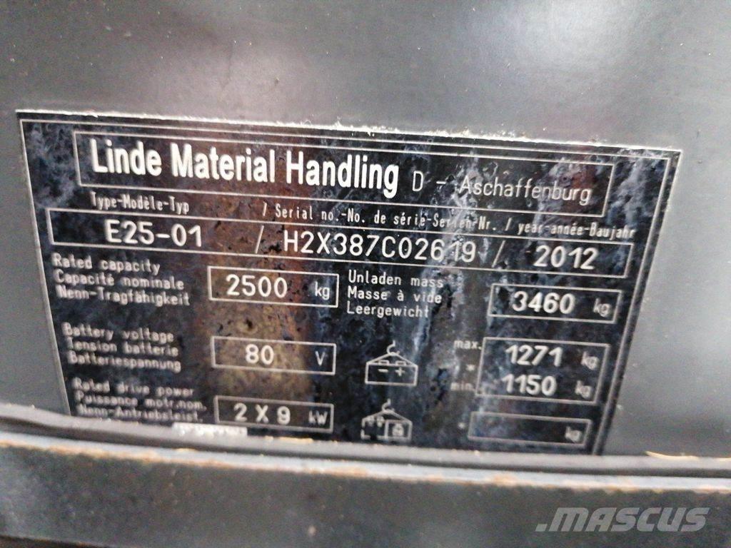 Linde E25-01 Chariots élévateurs électriques