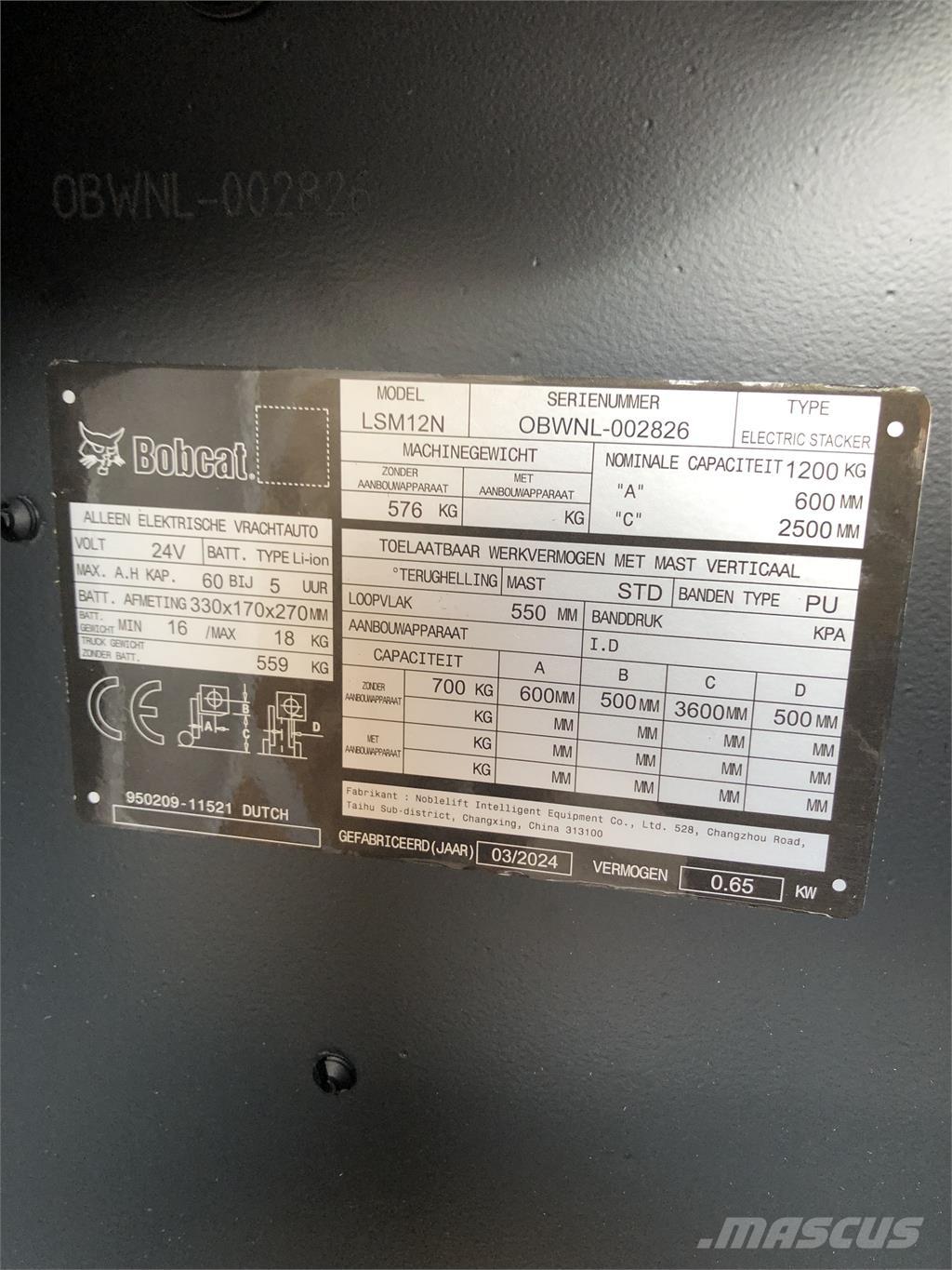 Bobcat LSM12N Gerbeurs Automoteurs