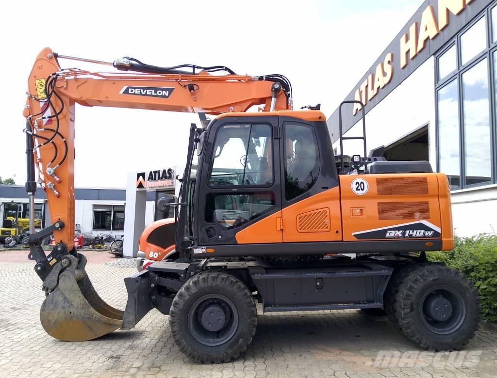 Doosan DX140W-7 Pelle sur pneus