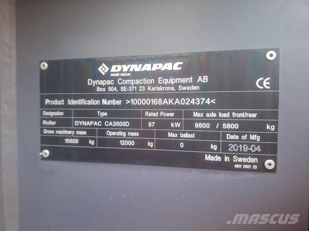 Dynapac CA 3500 D Rouleaux monocylindre