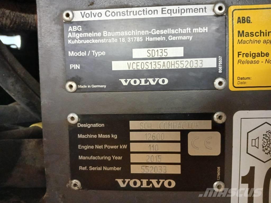 Volvo SD135, Vält Rouleaux monocylindre