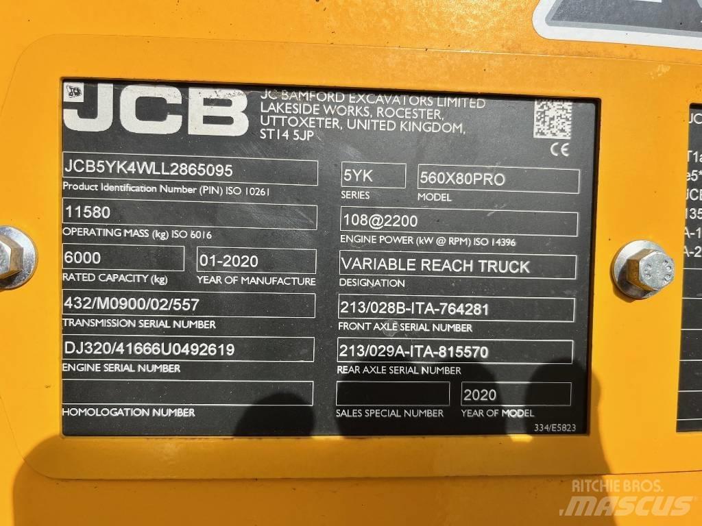 JCB 560-80 AGRI PRO Chariot télescopique