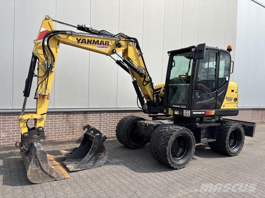 Yanmar B75W Pelle sur pneus