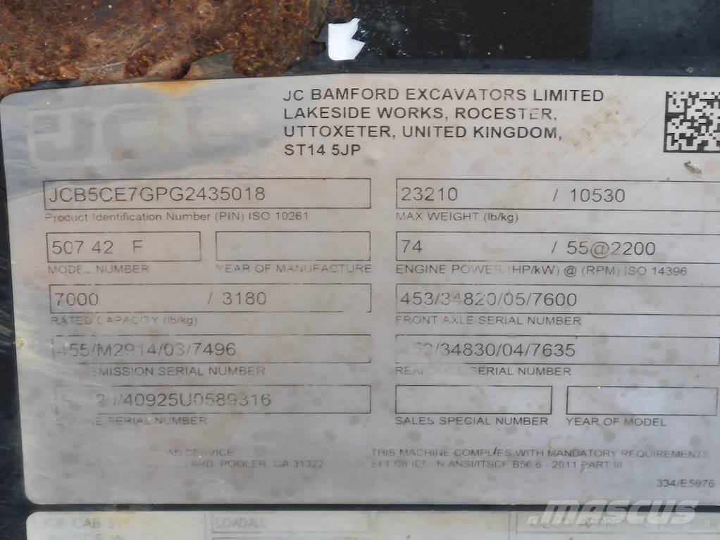 JCB 507-42 Chariot télescopique