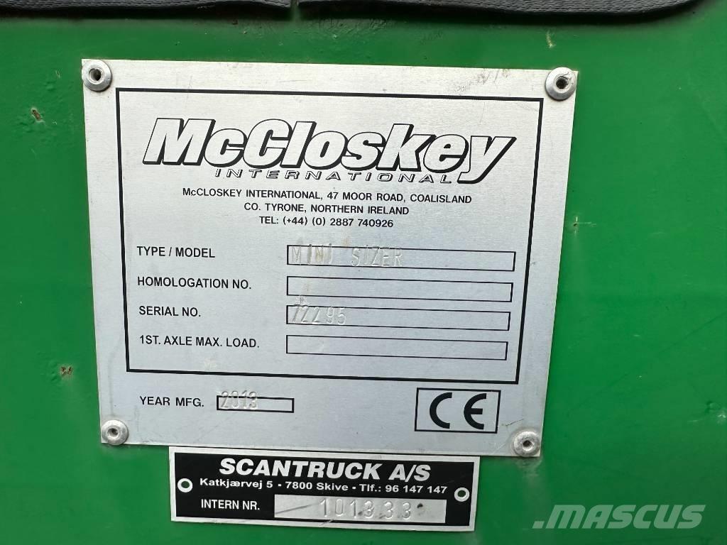 McCloskey MINI SIZER Concasseur mobile