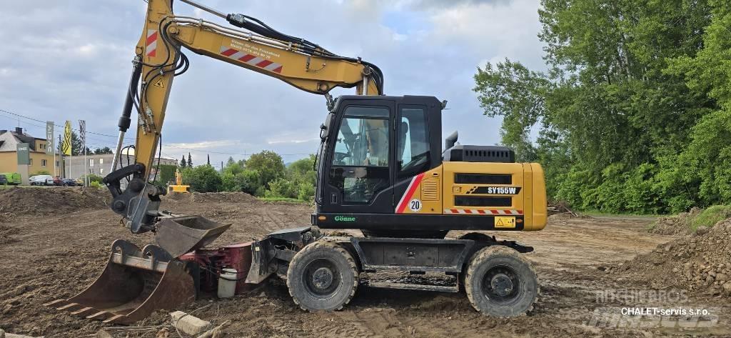 Sany SY 155 W Pelle sur pneus