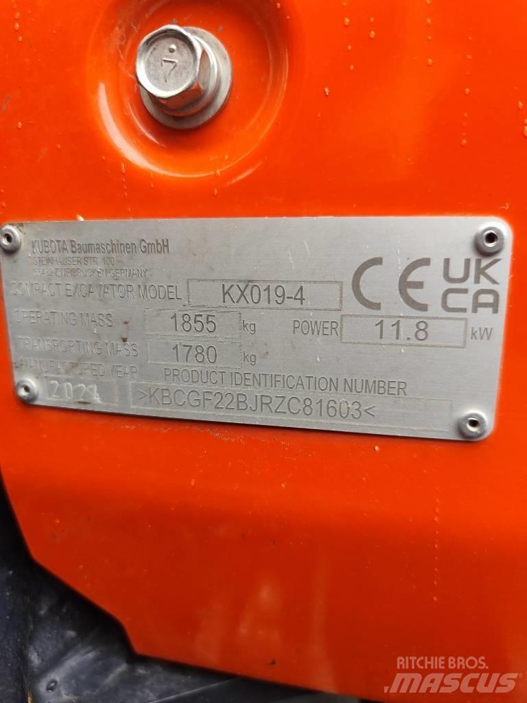 Kubota KX 019-4 Mini pelle < 7t