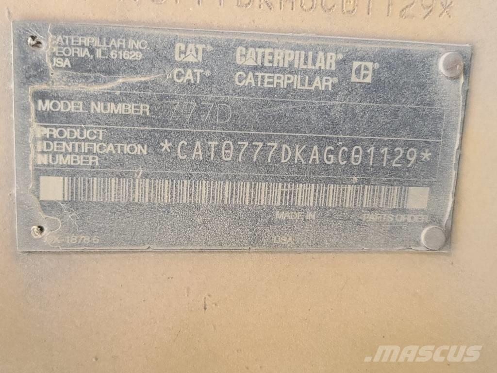 CAT 777 D Tombereau articulé
