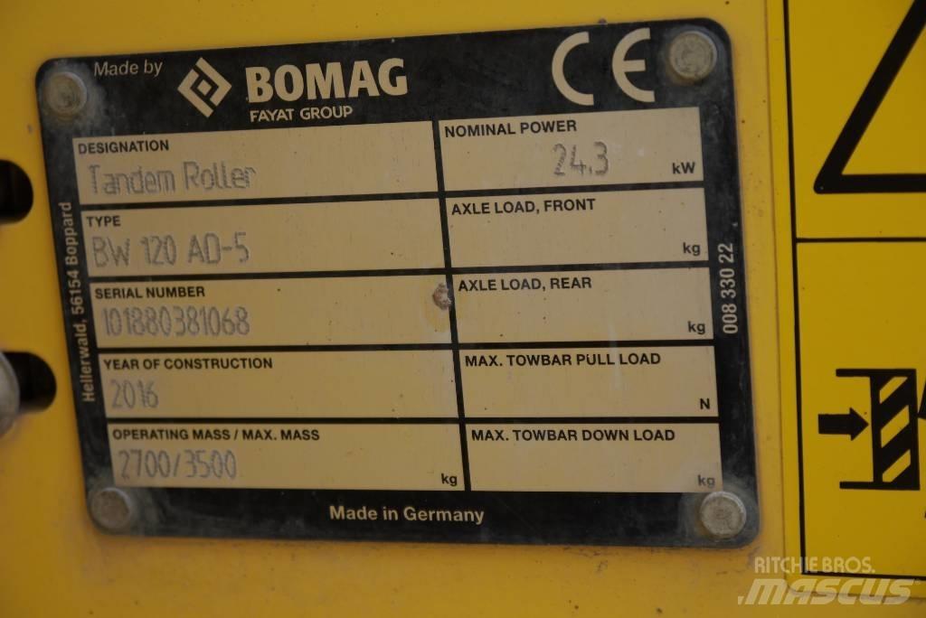 Bomag BW 120 AD-5 Rouleaux tandem