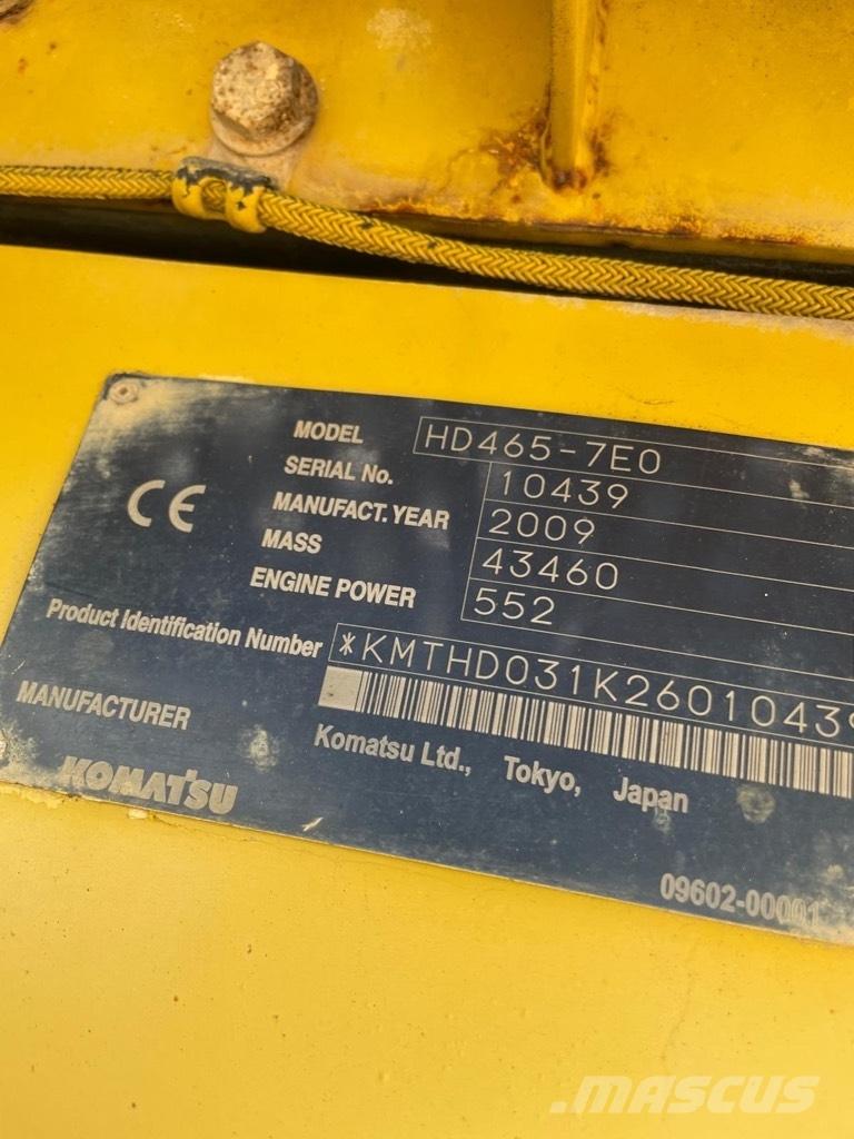 Komatsu HD 465-7 E0 Tombereau rigide